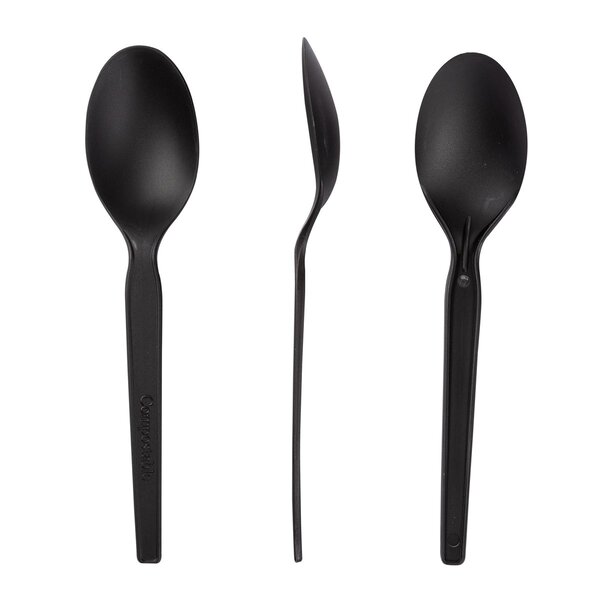 Biodegradable and Compostable PLA Spoon Black Color