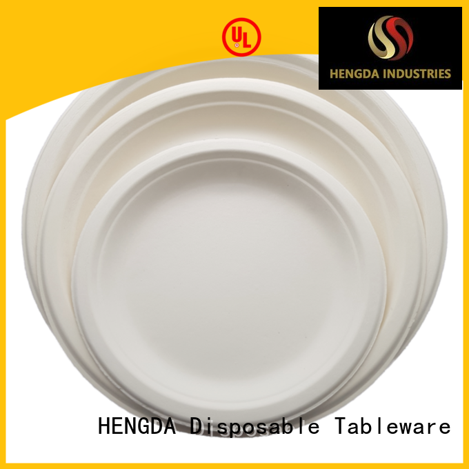 HENGDA Disposable Tableware bulk eco friendly disposable plates from China for food