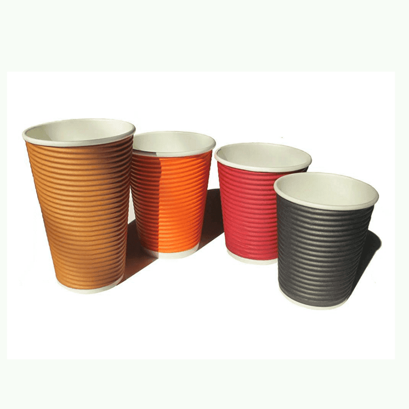 Ripple Wall Custom Disposable Printed Paper Coffee Cup