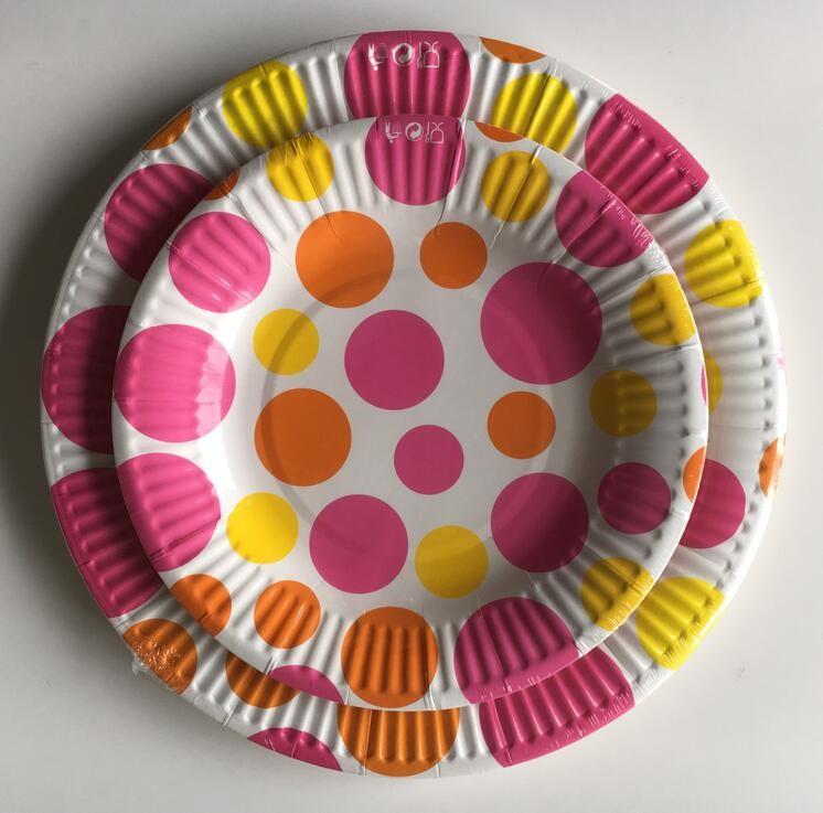 Food Grade White and Colored Cardboard Good Quality Paper Plate