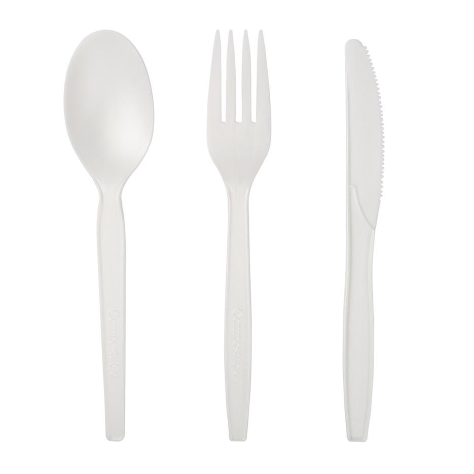 100% Food Grade, Biodegradable and Compostable CPLA Cutlery